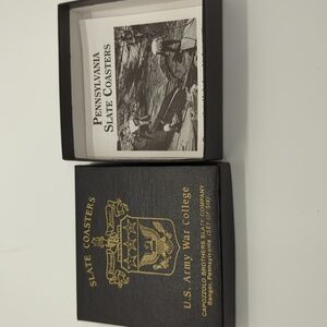 Slate Coasters U.S.Army War College set of six